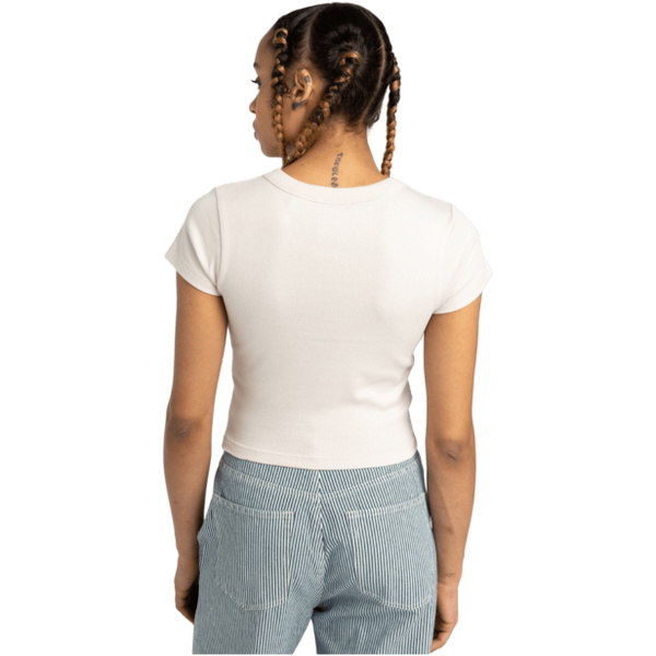 2026 Element Womens Lowcase Crop Tee ELJKT00117 - Oat Milk